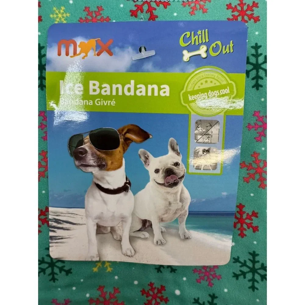 Ice Bandana For Dog Instant Cooling‎ Breathable Size Large Chill Out Max